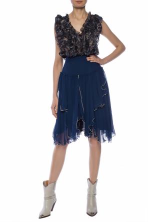 Silk skirt with ruffles, zdjęcie 2 Silk skirt with ruffles od See By Chloe
